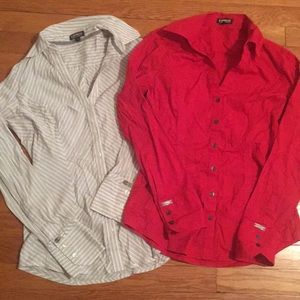 New!- 2 EXPRESS button down shirts
